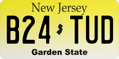 NJ license plate B24TUD