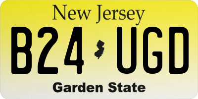 NJ license plate B24UGD