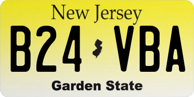 NJ license plate B24VBA