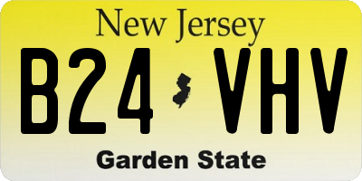 NJ license plate B24VHV