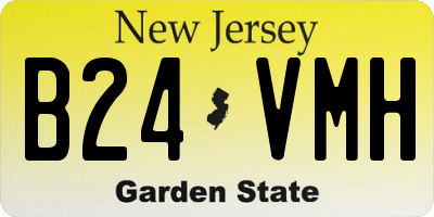 NJ license plate B24VMH