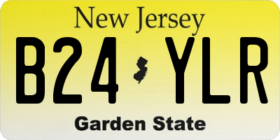 NJ license plate B24YLR