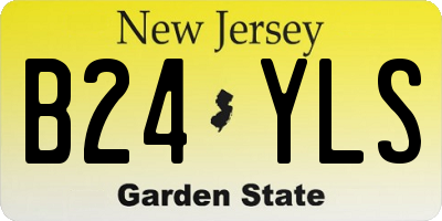 NJ license plate B24YLS