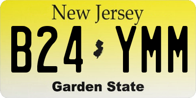 NJ license plate B24YMM