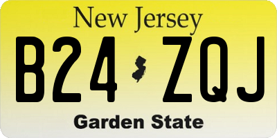 NJ license plate B24ZQJ