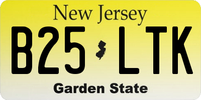NJ license plate B25LTK