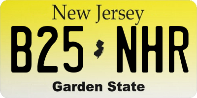 NJ license plate B25NHR