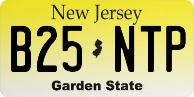 NJ license plate B25NTP