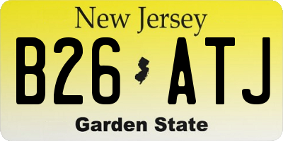 NJ license plate B26ATJ
