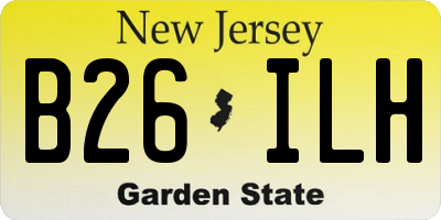 NJ license plate B26ILH