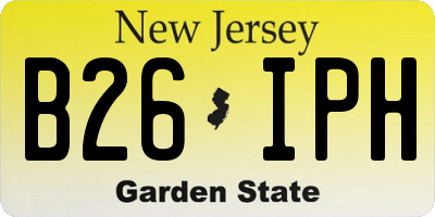 NJ license plate B26IPH
