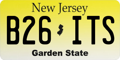 NJ license plate B26ITS