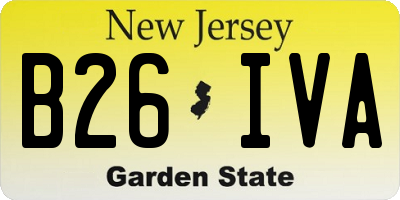 NJ license plate B26IVA