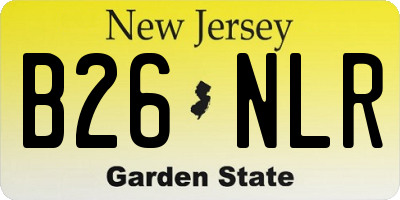 NJ license plate B26NLR