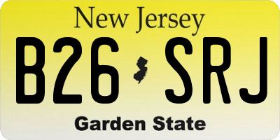 NJ license plate B26SRJ