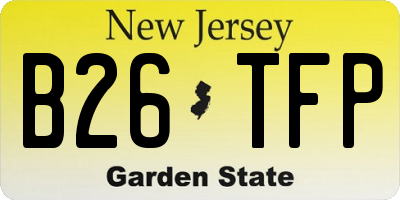 NJ license plate B26TFP