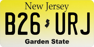NJ license plate B26URJ