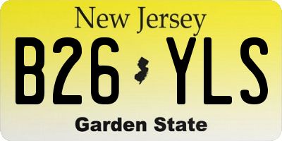 NJ license plate B26YLS