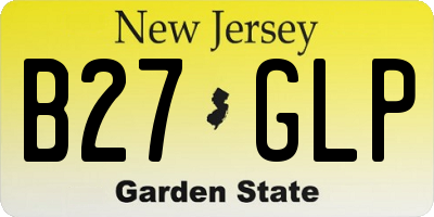 NJ license plate B27GLP