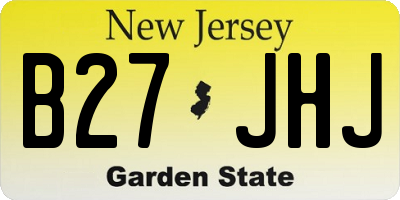 NJ license plate B27JHJ