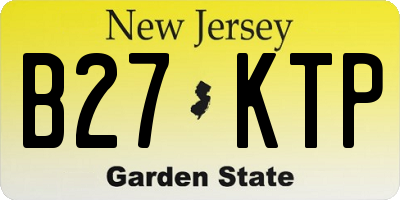NJ license plate B27KTP