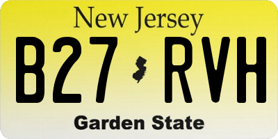NJ license plate B27RVH