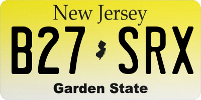 NJ license plate B27SRX