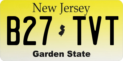 NJ license plate B27TVT