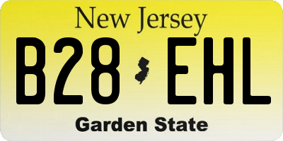 NJ license plate B28EHL