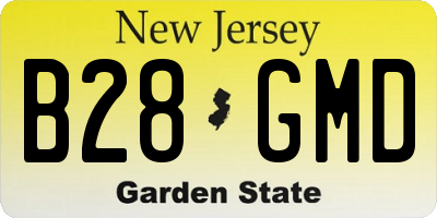 NJ license plate B28GMD