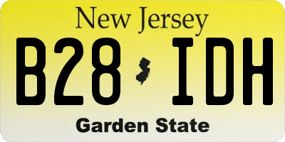 NJ license plate B28IDH