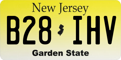 NJ license plate B28IHV