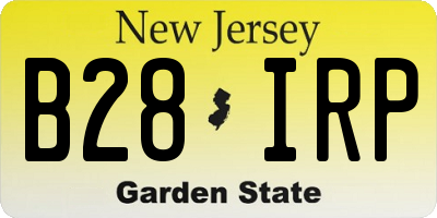 NJ license plate B28IRP