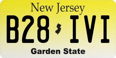 NJ license plate B28IVI