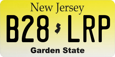 NJ license plate B28LRP