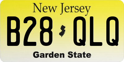 NJ license plate B28QLQ