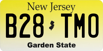 NJ license plate B28TMO