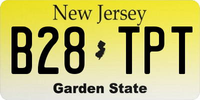 NJ license plate B28TPT