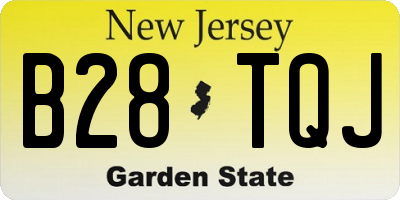 NJ license plate B28TQJ