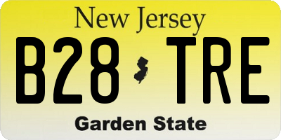 NJ license plate B28TRE