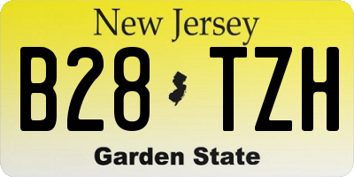 NJ license plate B28TZH