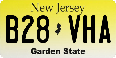 NJ license plate B28VHA