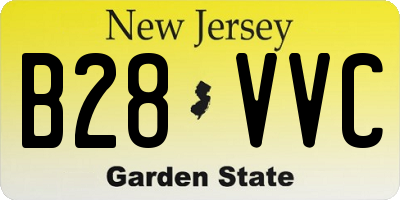 NJ license plate B28VVC