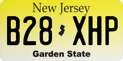 NJ license plate B28XHP