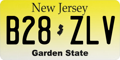 NJ license plate B28ZLV