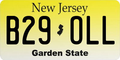 NJ license plate B29OLL