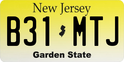 NJ license plate B31MTJ