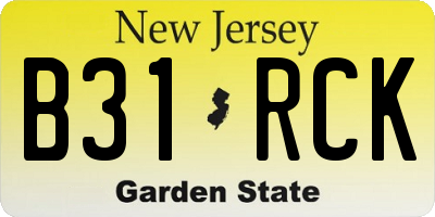 NJ license plate B31RCK