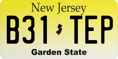 NJ license plate B31TEP