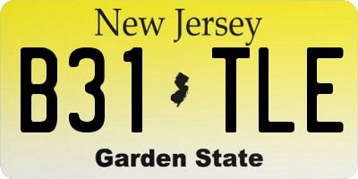 NJ license plate B31TLE
